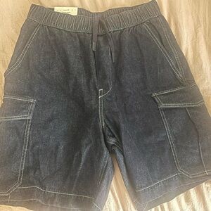 H&M Dark Blue Cargo Shorts